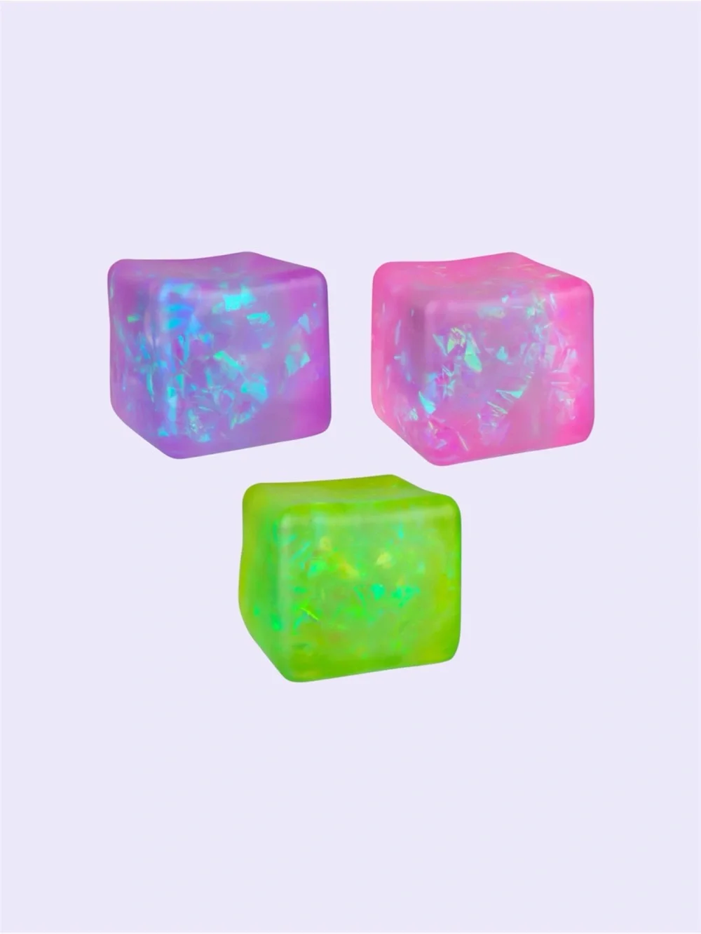 Sugar Swaps Cool Cubes Shimmers Squishy Sensory Toy Cube